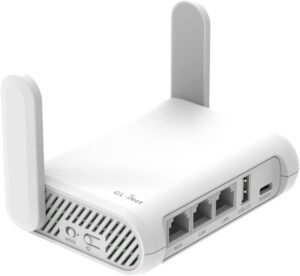 GL.iNet GL-SFT1200 (Opal) Portable WiFi Travel Router, Mini VPN Wireless Router, Mobile Internet WiFi Repeater, Dual Band Openwrt Computer Routers, Home/Business/RV/Cruise